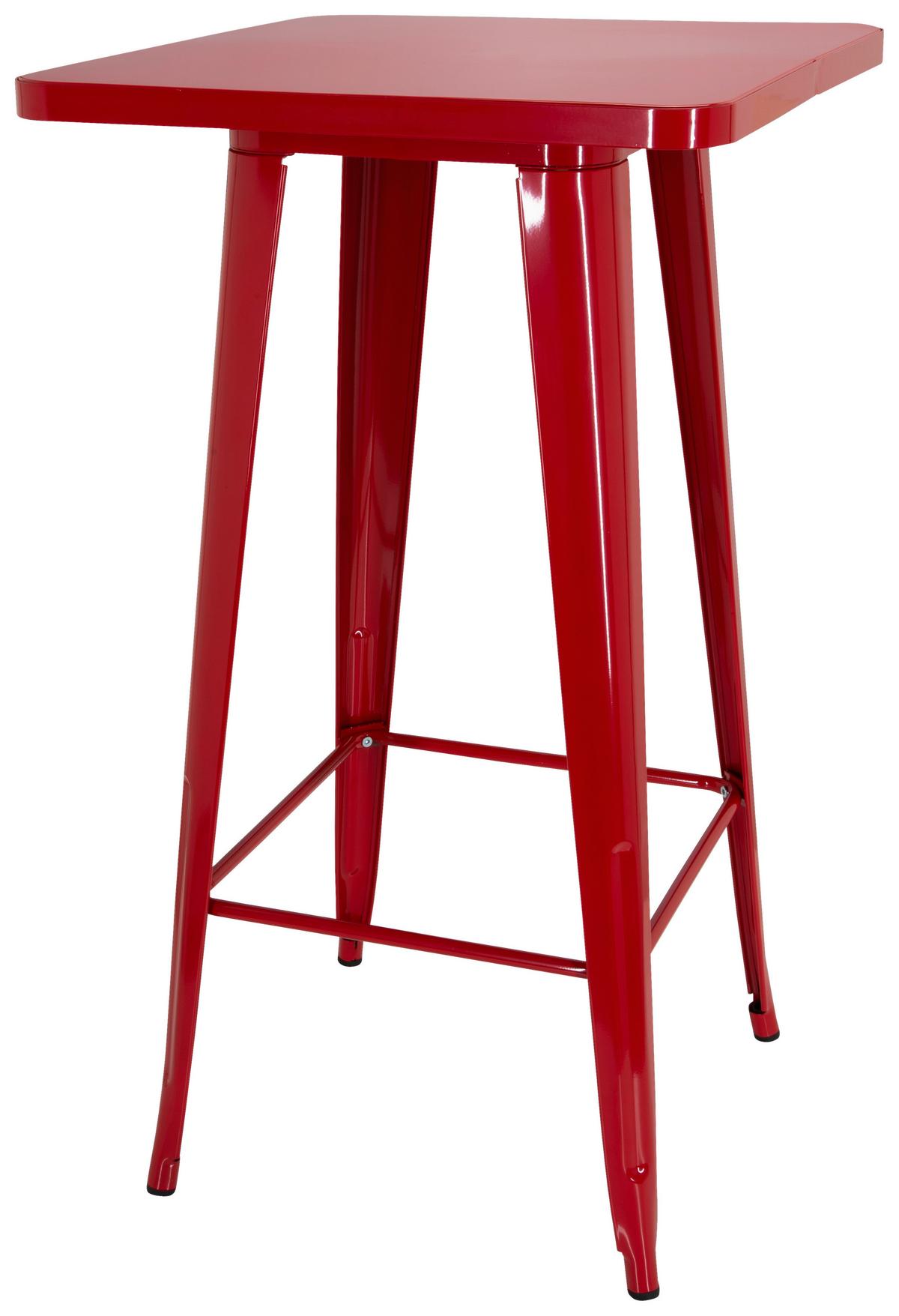 Barska Miza Vantaggio High T, Rdeča - rdeča, Basics, kovina (60/60/103,5cm) - MID.YOU