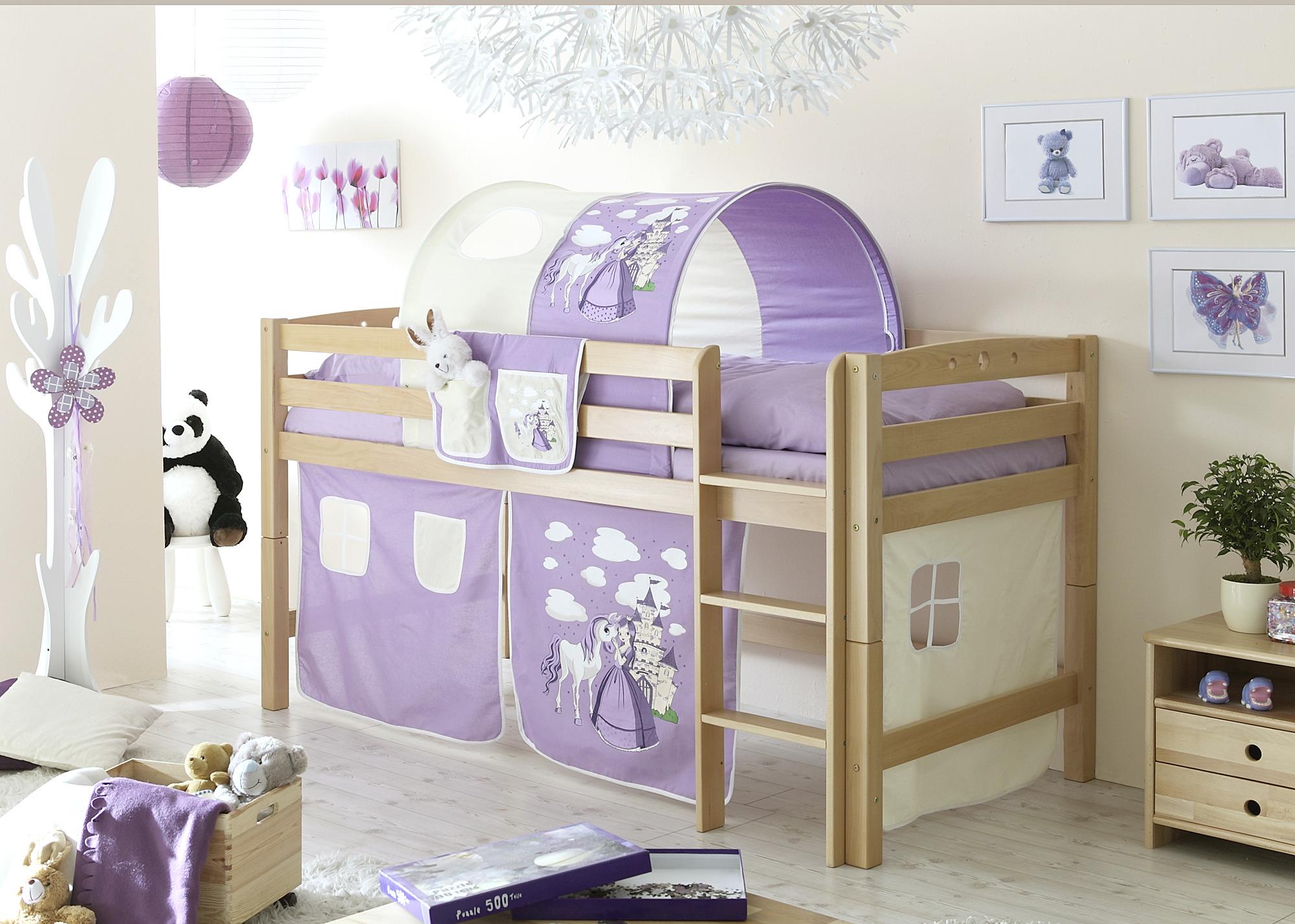 Tunnelset "Tunnelset", flieder/beige - Beige/Flieder, KONVENTIONELL, Textil/Metall (100/73/87cm) - MID.YOU