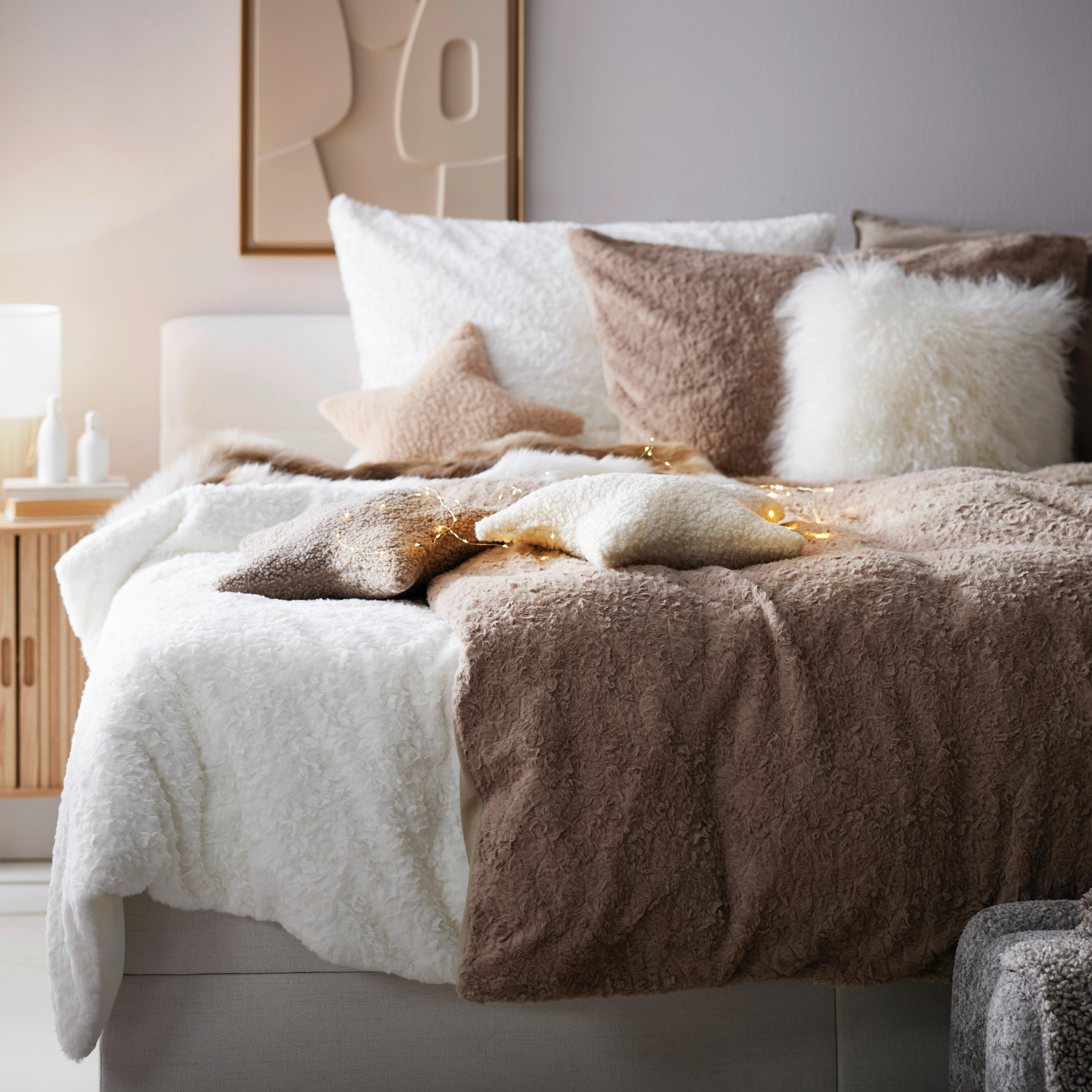 Ágyneműhuzat-garnitúra Rabbit Brushed - fehér, műanyag (140/200cm) - Modern Living