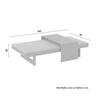 LOUNGEGRUPP SABRINA - mörkgrå/grå, Modern, metall/textil (323/79/253cm) - Bessagi Garden