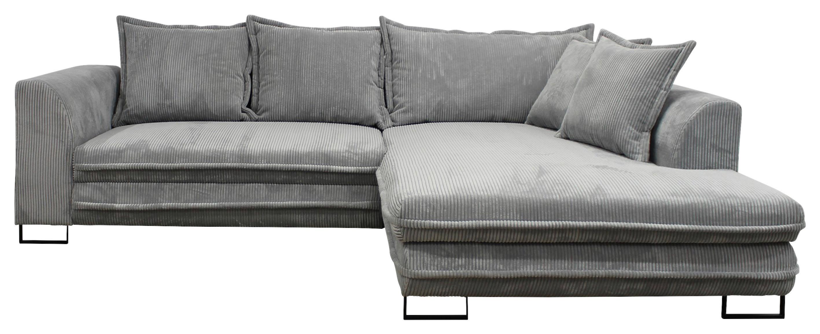 Colțar GUSTO - RIGHT - negru/gri, Trend, metal/textil (283/69-84/186cm) - Mömax