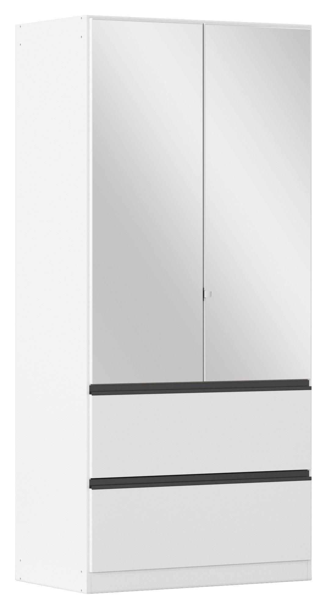 Omara S Klasičnimi Vrati Costa, Bela, Siva - siva/bela, Moderno, leseni material (91/197/54cm) - Rauch Möbel