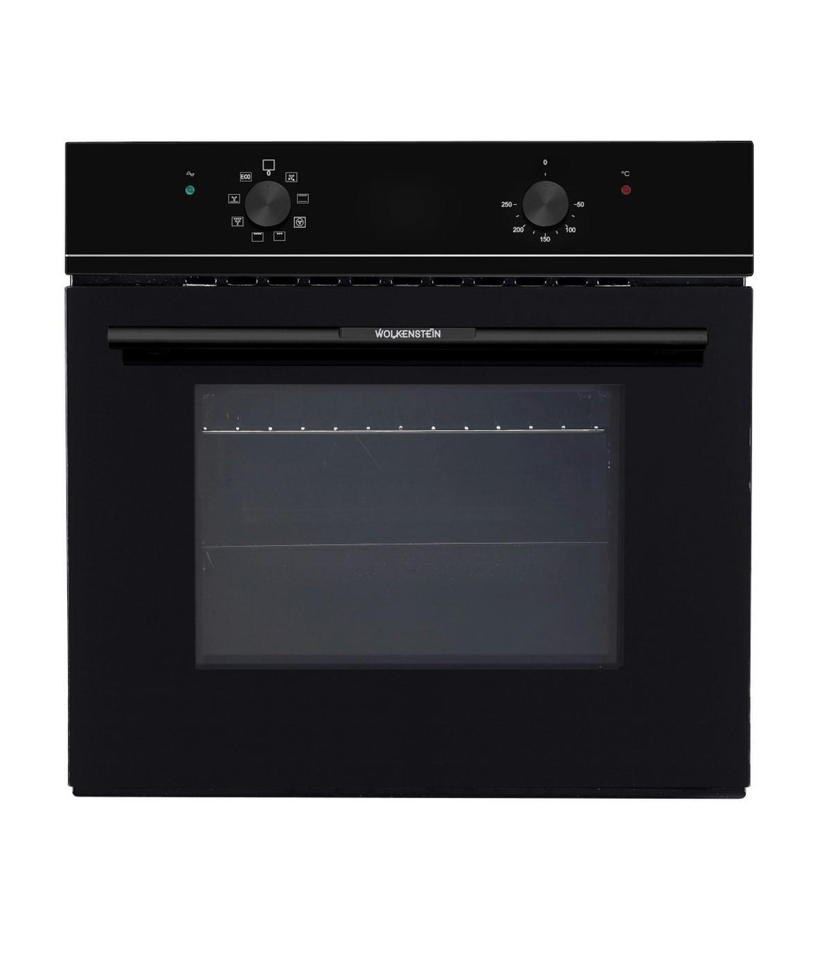 Backofen WMO 70 Schwarz - Schwarz, KONVENTIONELL, Glas/Metall (59,5/59,5/55cm) - Wolkenstein