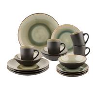 Kombiservice Turin Grau, 16-teilig - Grau, Basics, Keramik - Mömax