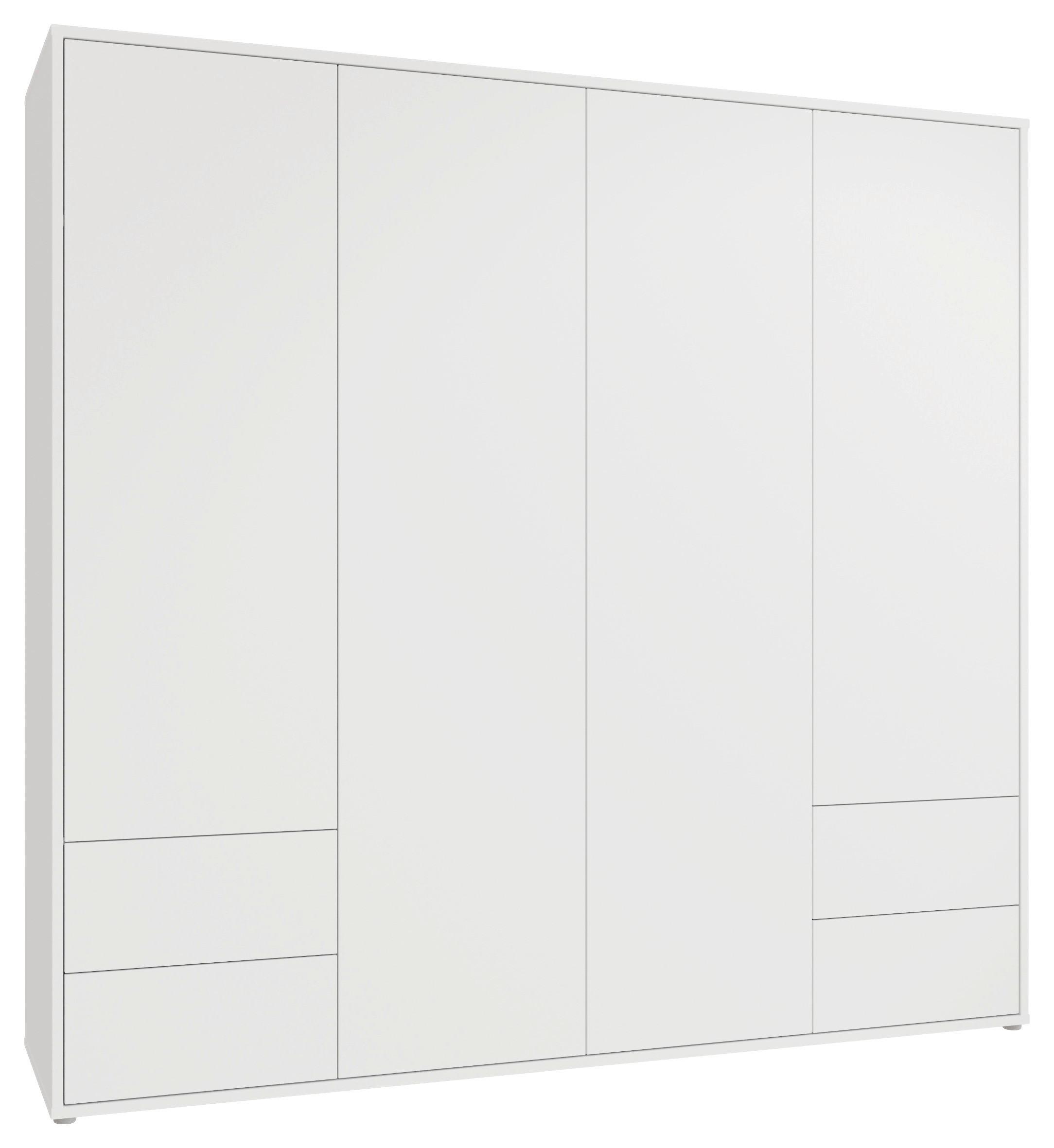 Omara S Klasičnimi Vrati Alice, Bela - bela, Trend, leseni material (224/214/60cm) - Carryhome