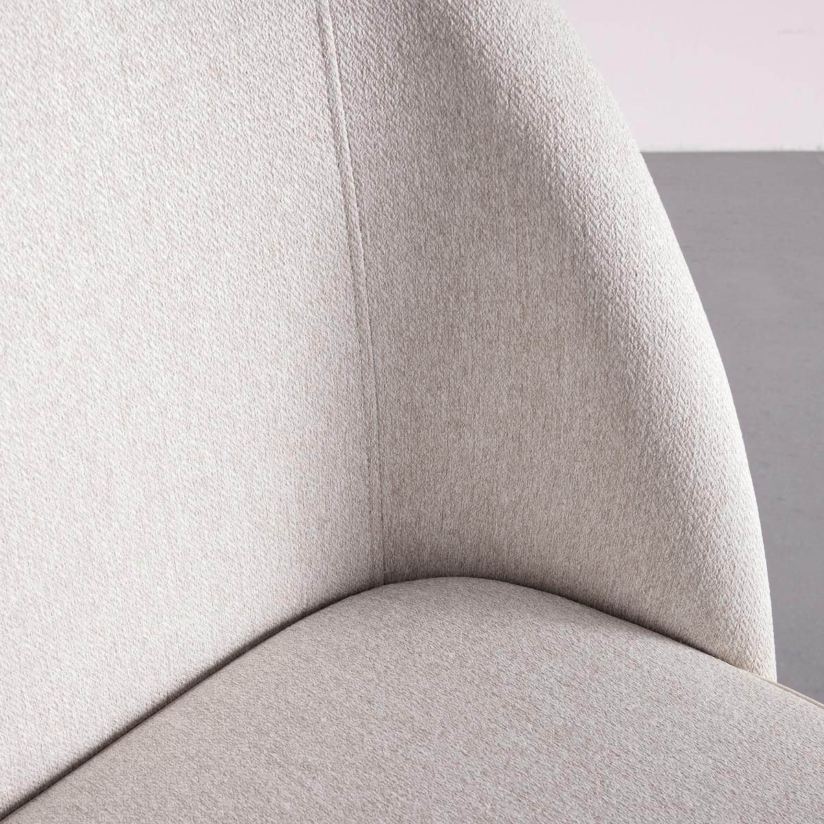 Sitzbank Danielle Creme Mikrofaser Gepolstert - Creme/Schwarz, MODERN, Holz/Textil (115/82,5/65cm) - Bessagi Home