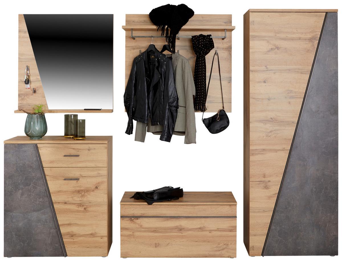 Garderobni Panel Venedig, Barva Hrasta - barve hrasta, Moderno, leseni material (90/84/28cm) - Mömax