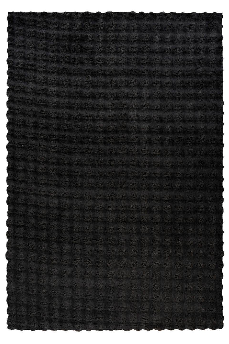 HOCHFLORTEPPICH Hailey 125 Schwarz 200 x 290 - Schwarz, Basics, Textil (200/290cm) - Kayoom