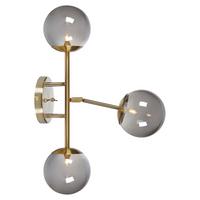 Wadleuchte Trinity Wall max. 20 Watt - Messingfarben/Grau, Basics, Glas/Metall (15/39/60cm) - Markslöjd