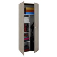 Mehrzweckschrank Vandol ca. 70x178x40 cm Eichefarben - Eichefarben/Silberfarben, Basics, Holzwerkstoff/Kunststoff (70/178/40cm) - MID.YOU