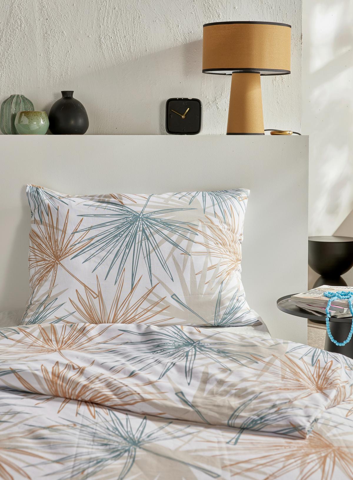Lenjerie de pat Ranforce cca. 140x200/50x70 cm - maro deschis, Modern, textil (140/200cm)