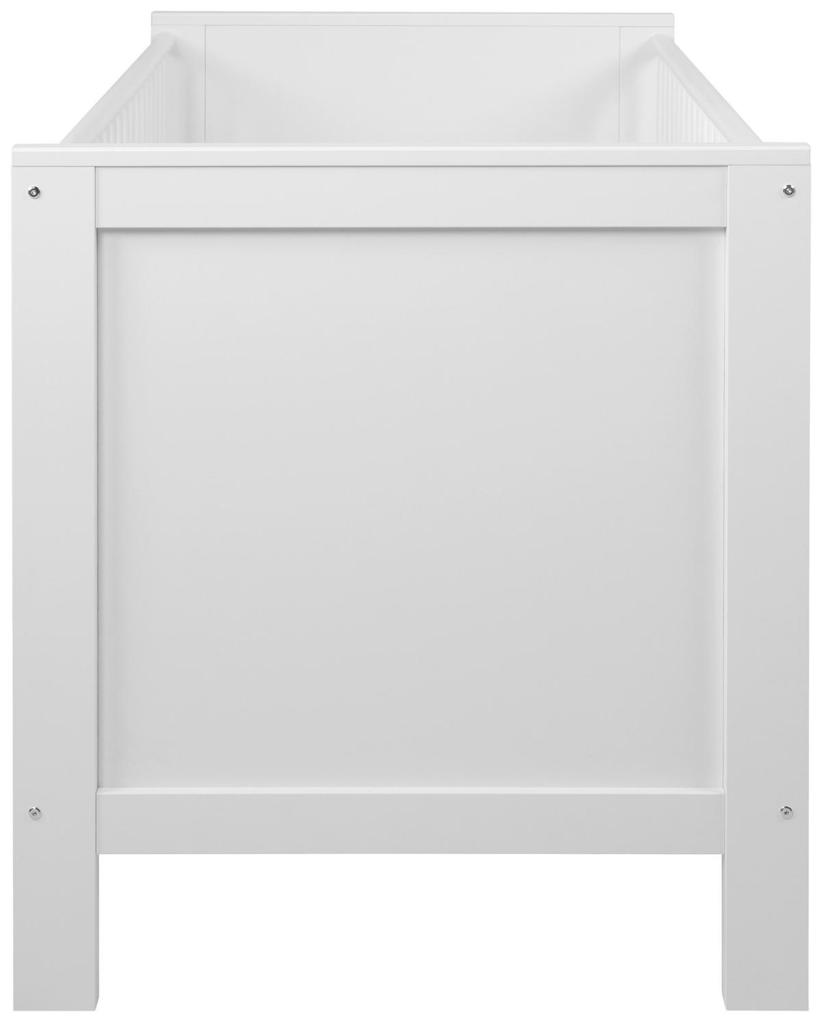 Otroška Posteljica Landwood, Bela, 70x140 - bela, Basics, leseni material/les (164/84/77cm) - MID.YOU