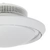 PLAFONDVENTILATOR KURTO - Wit/Chroomkleuren, Modern, Kunststof (42/18cm) - Mömax