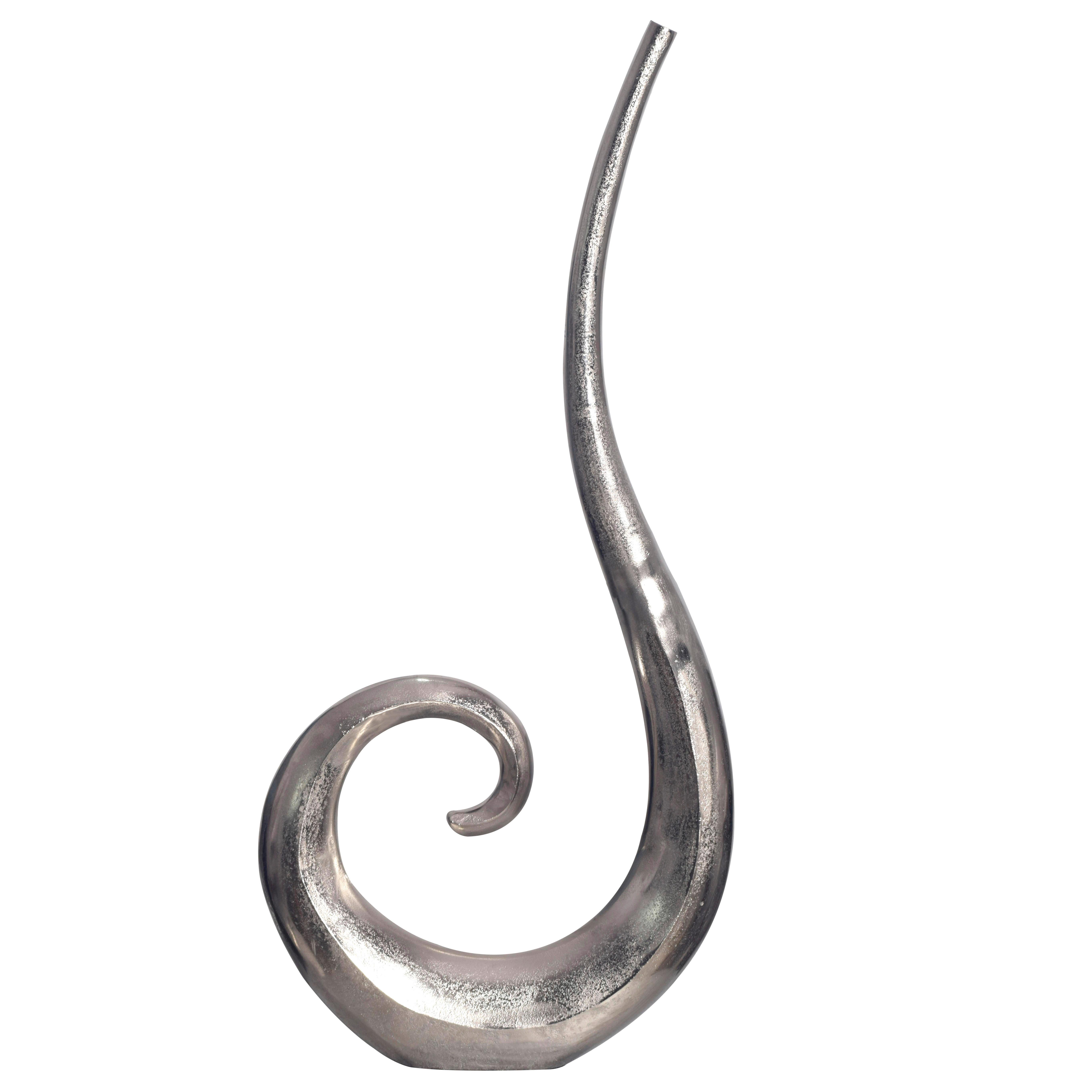 Dekovase Silberfarben - Silberfarben, Design, Metall (48/100/10cm) - Livetastic