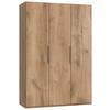 Ormar S Klasičnim Vratima Level 36 A - boje hrasta/boje kroma, Moderno, drvni materijal (150/216/58cm) - Modern Living