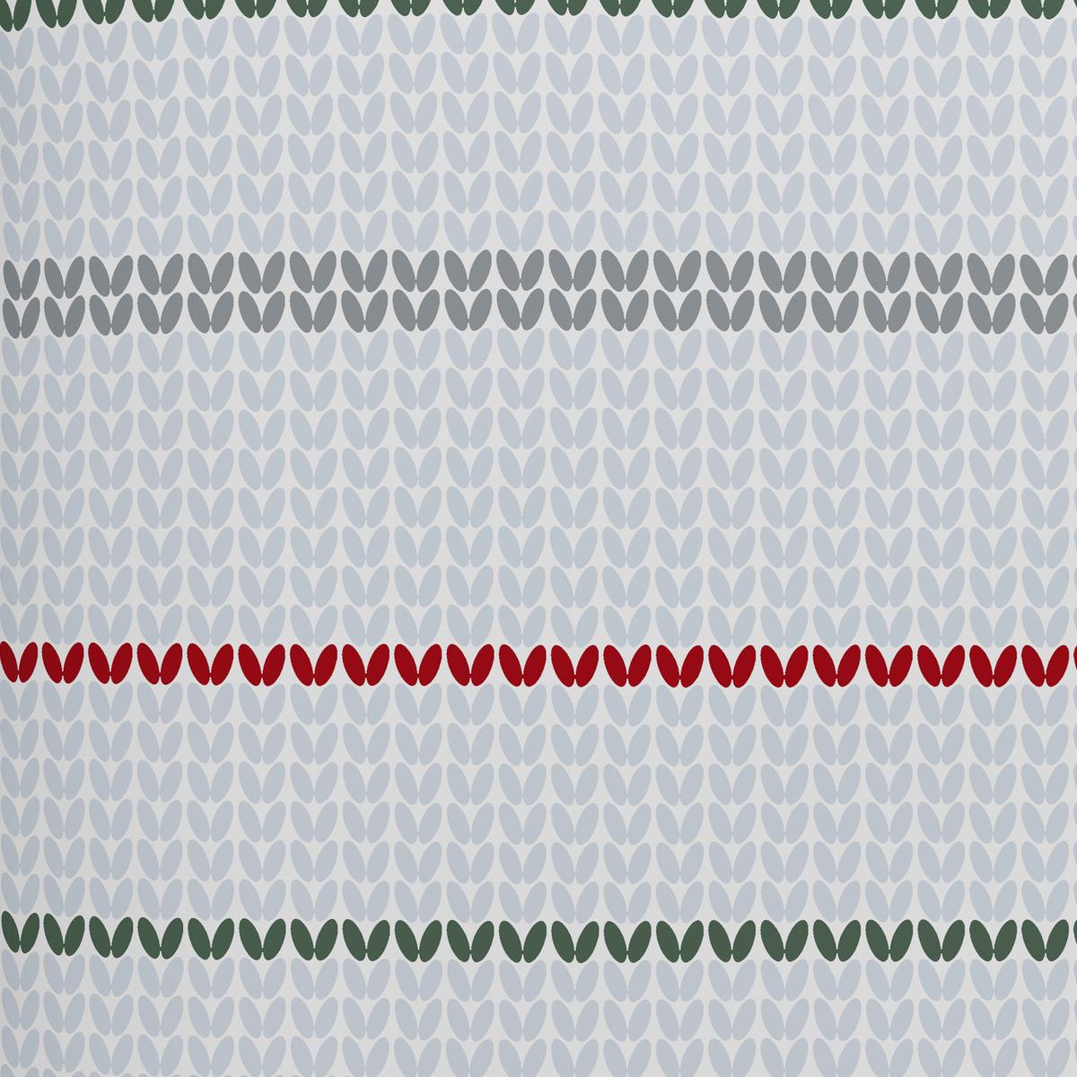 Bettwäsche Strick ca. 160x210cm - Weiss/Rot, Modern, Textil (160/210cm) - Modern Living
