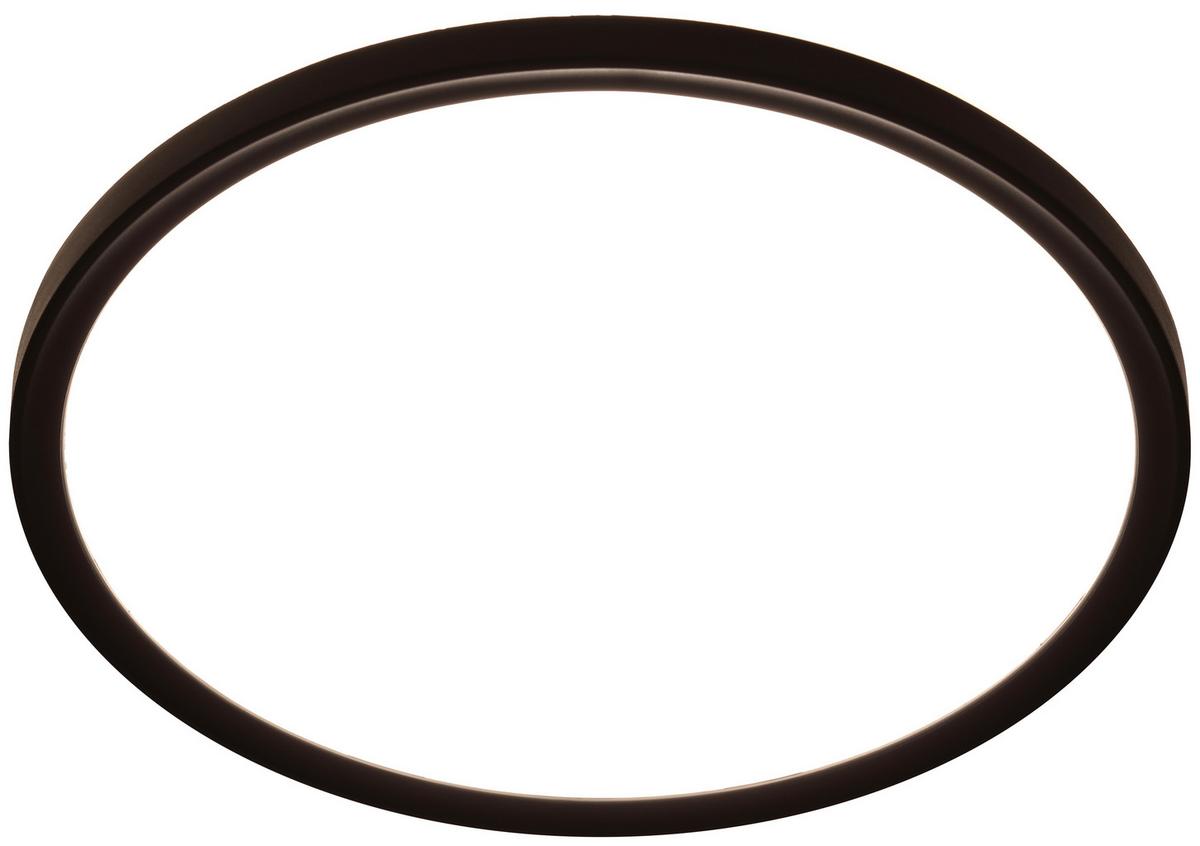 LED-Deckenleuchte Tir Schwarz/Weiß max. 16 Watt - Schwarz, MODERN, Kunststoff (24/2,8cm) - Mömax