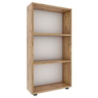 Regal Bulas, Hrast - črna/medeni hrast, Moderno, umetna masa/leseni material (56/108/20cm) - MID.YOU