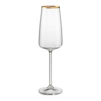 Sektglas 1975-Gold Klar/Gold ca. 210ml - Klar, ROMANTIK / LANDHAUS, Glas (0.21l)