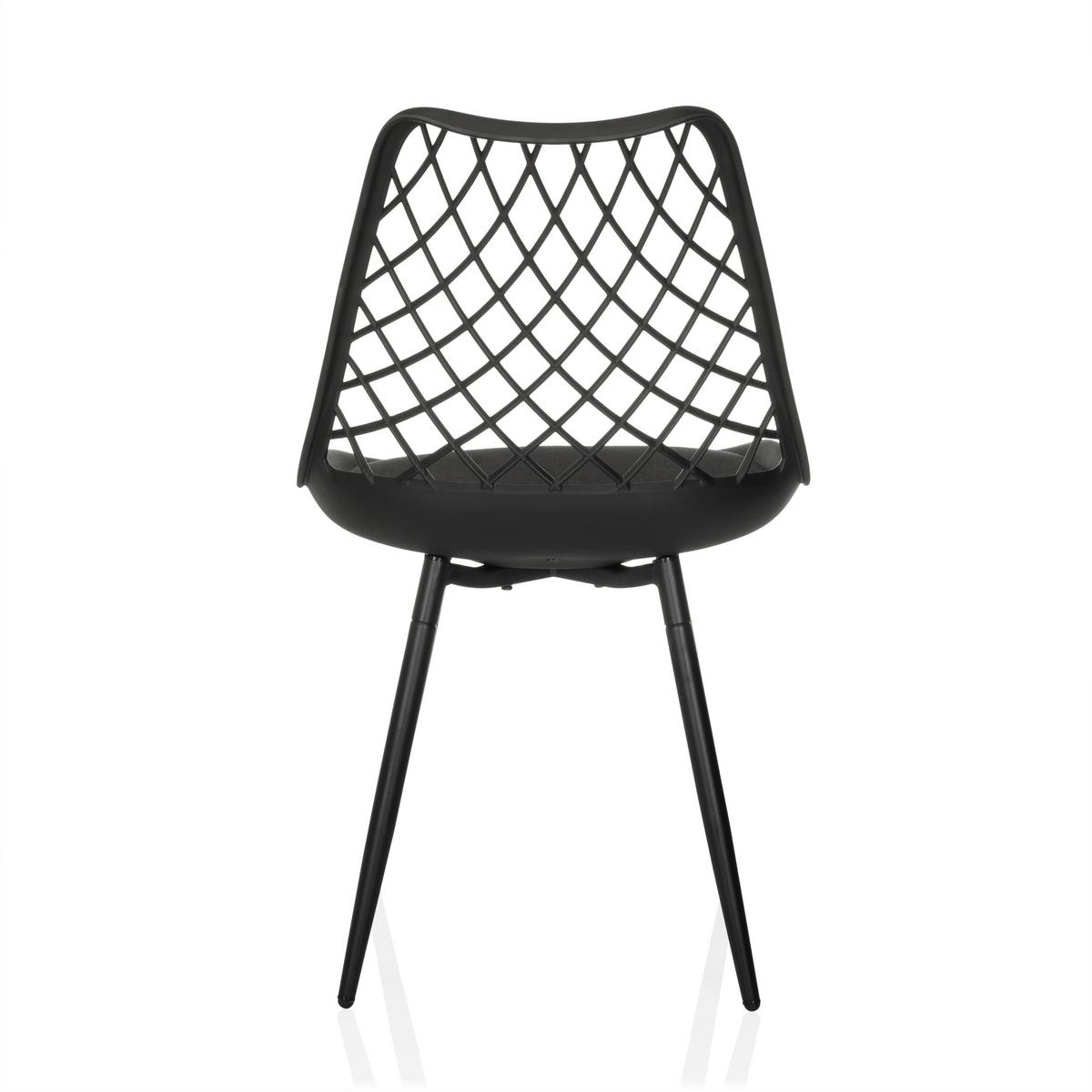 Vrtni Stol Begio S, Črna - črna, Moderno, kovina/umetna masa (48/83/57cm) - MID.YOU