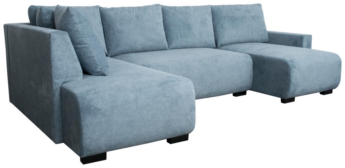 Canapea modulara VERONICE - albastru, Trend, textil (171/313/141cm)