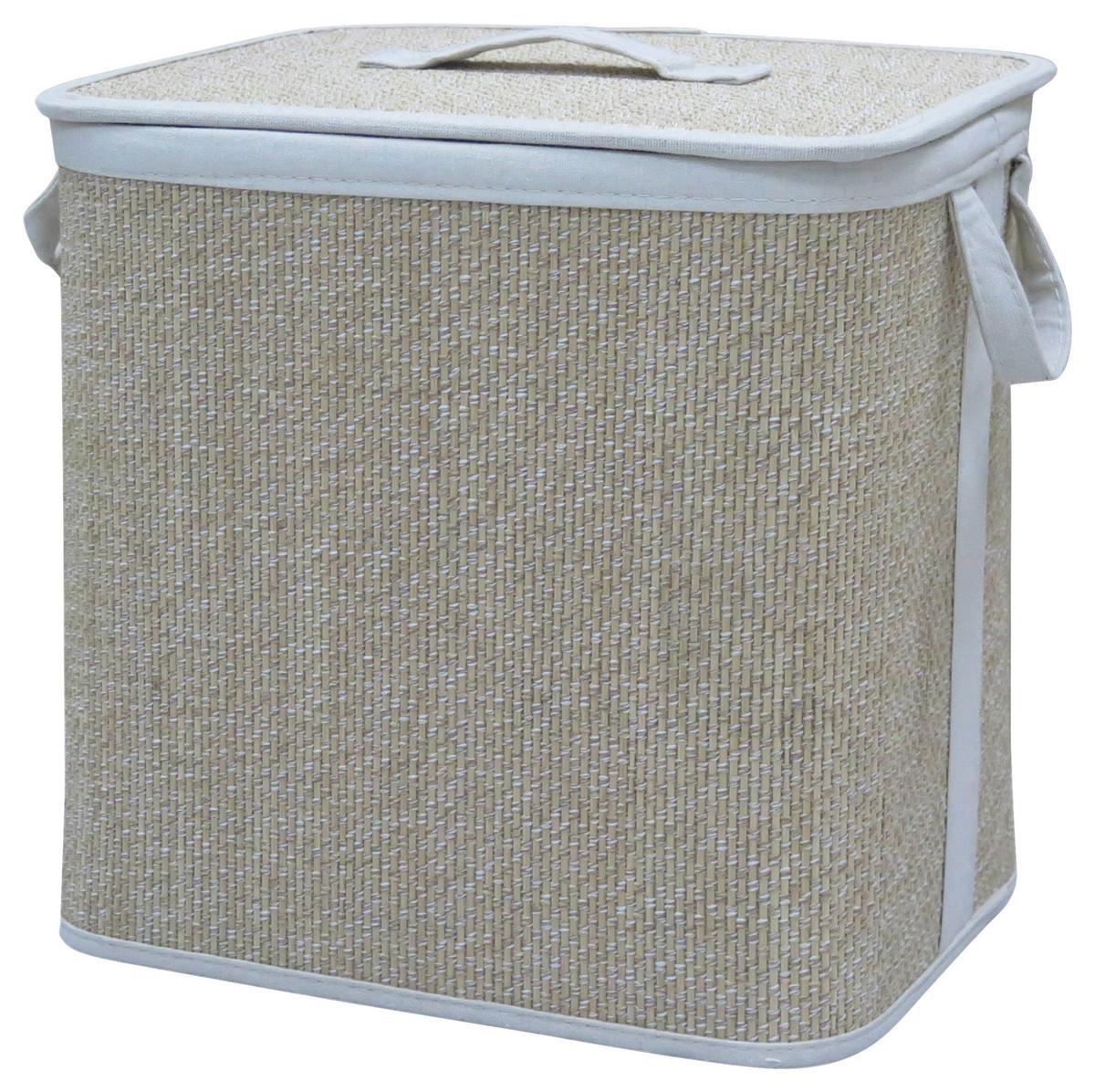 Coș de rufe Lotie - culoare natur, Modern, plastic/lemn (36/26/35cm) - Mömax