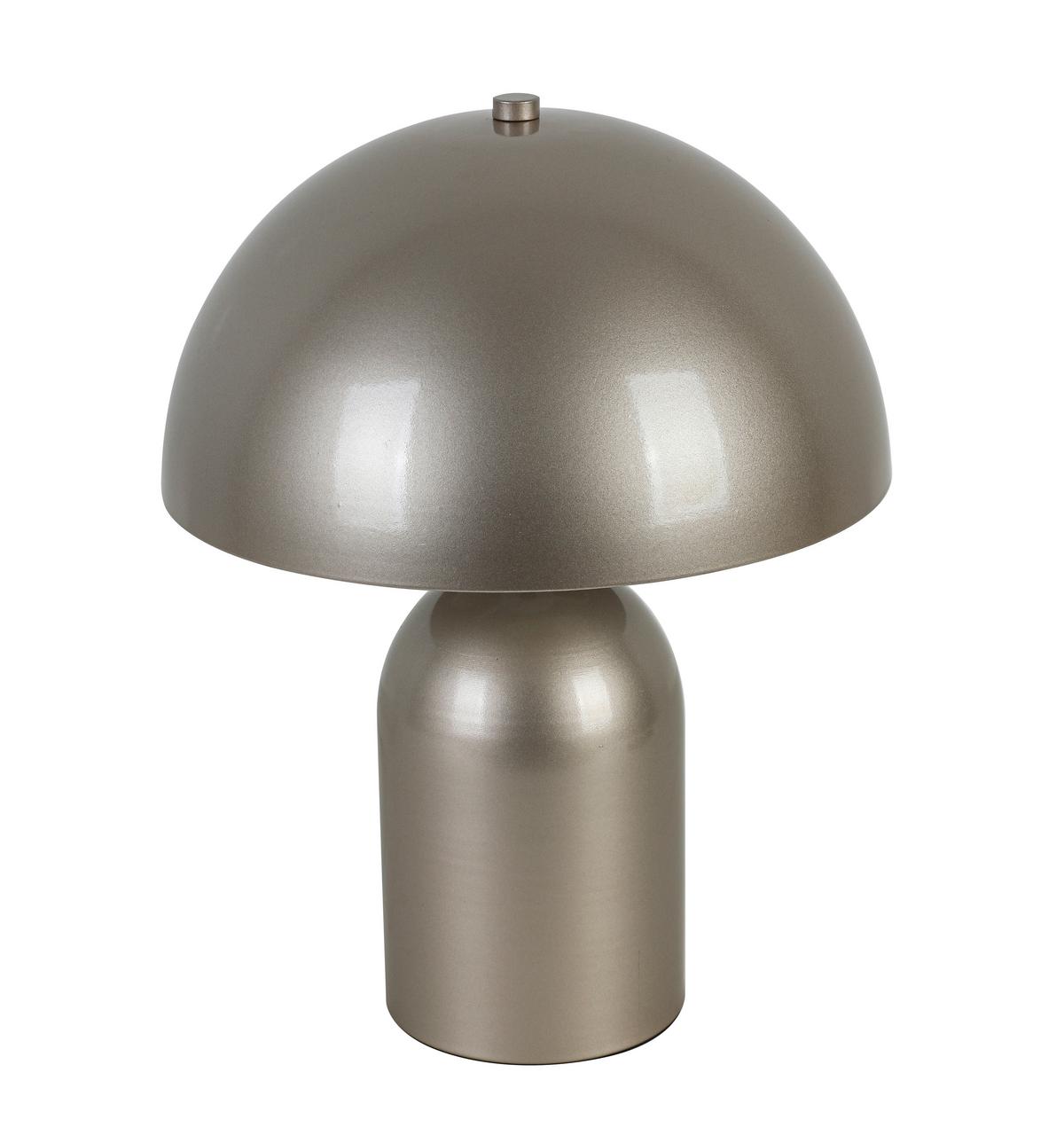 Tischleuchte Cesar Champagnerfarben max. 25 Watt - Champagner, MODERN, Kunststoff/Metall (23/23/30cm) - Mömax