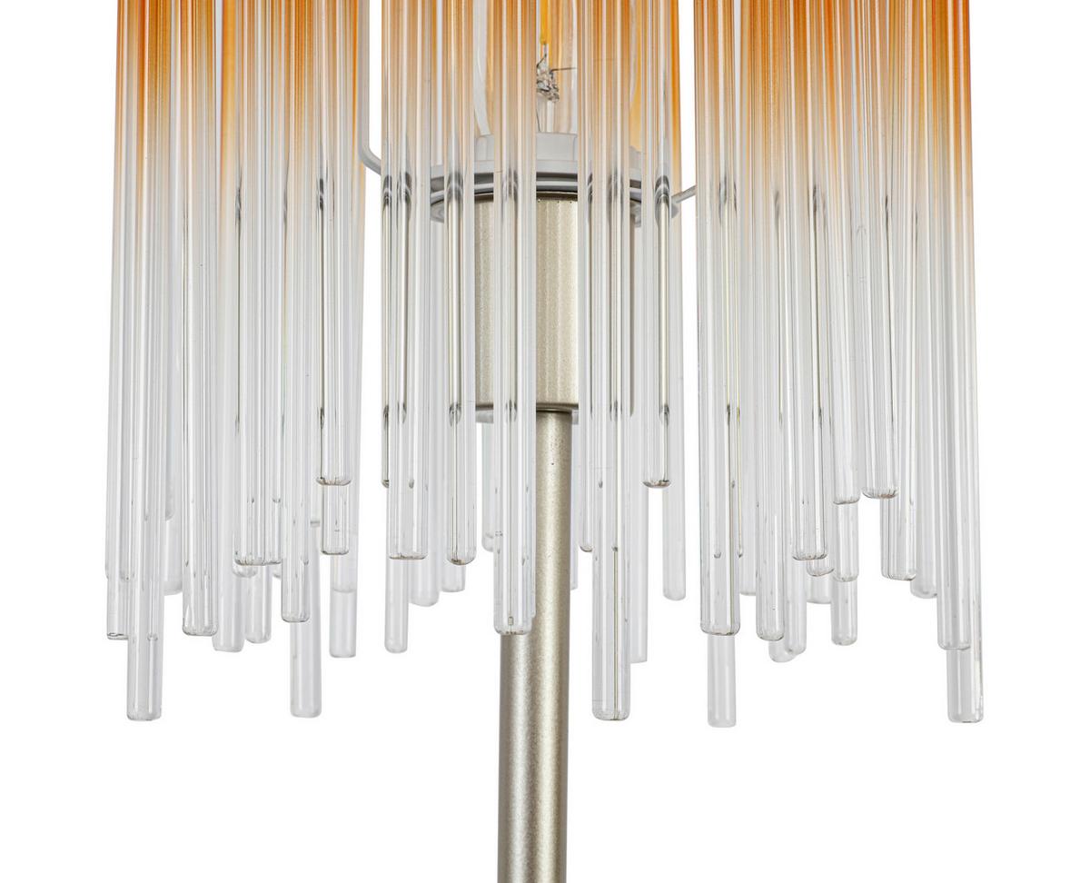 Függőlámpa Stab 3 Égős - Pezsgő/borostyánszínű, Modern, műanyag/üveg (81/20/150cm)