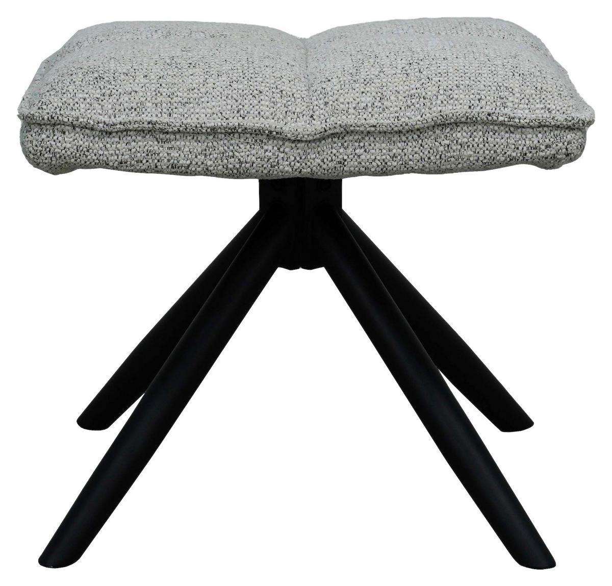 Taburet ISOLA - grej/negru, Modern, lemn/metal (50/42/43cm) - Mömax