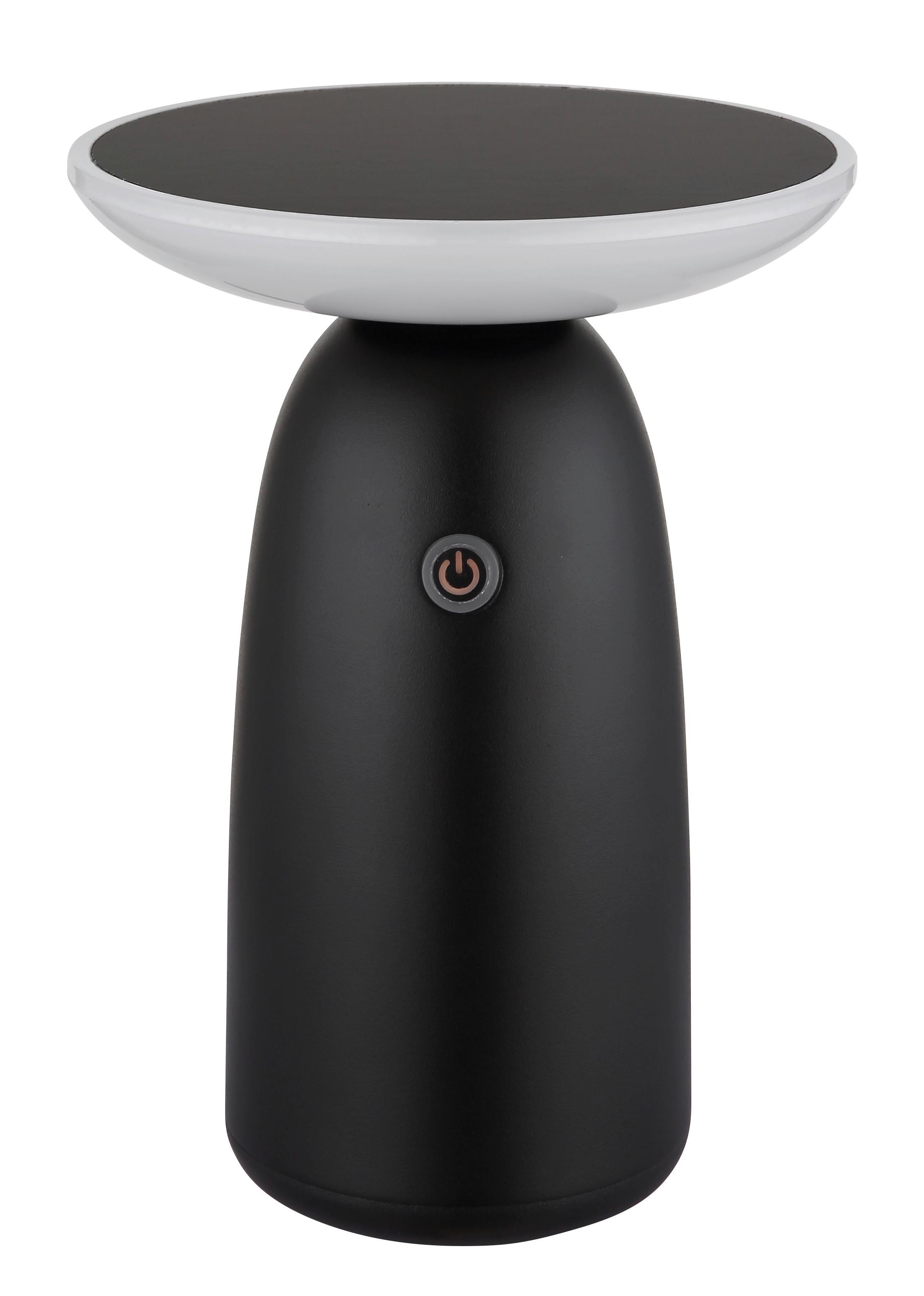 Solarleuchte 36625s  Solar - Opal/Schwarz, Design, Kunststoff/Metall (16/22,5cm) - Globo