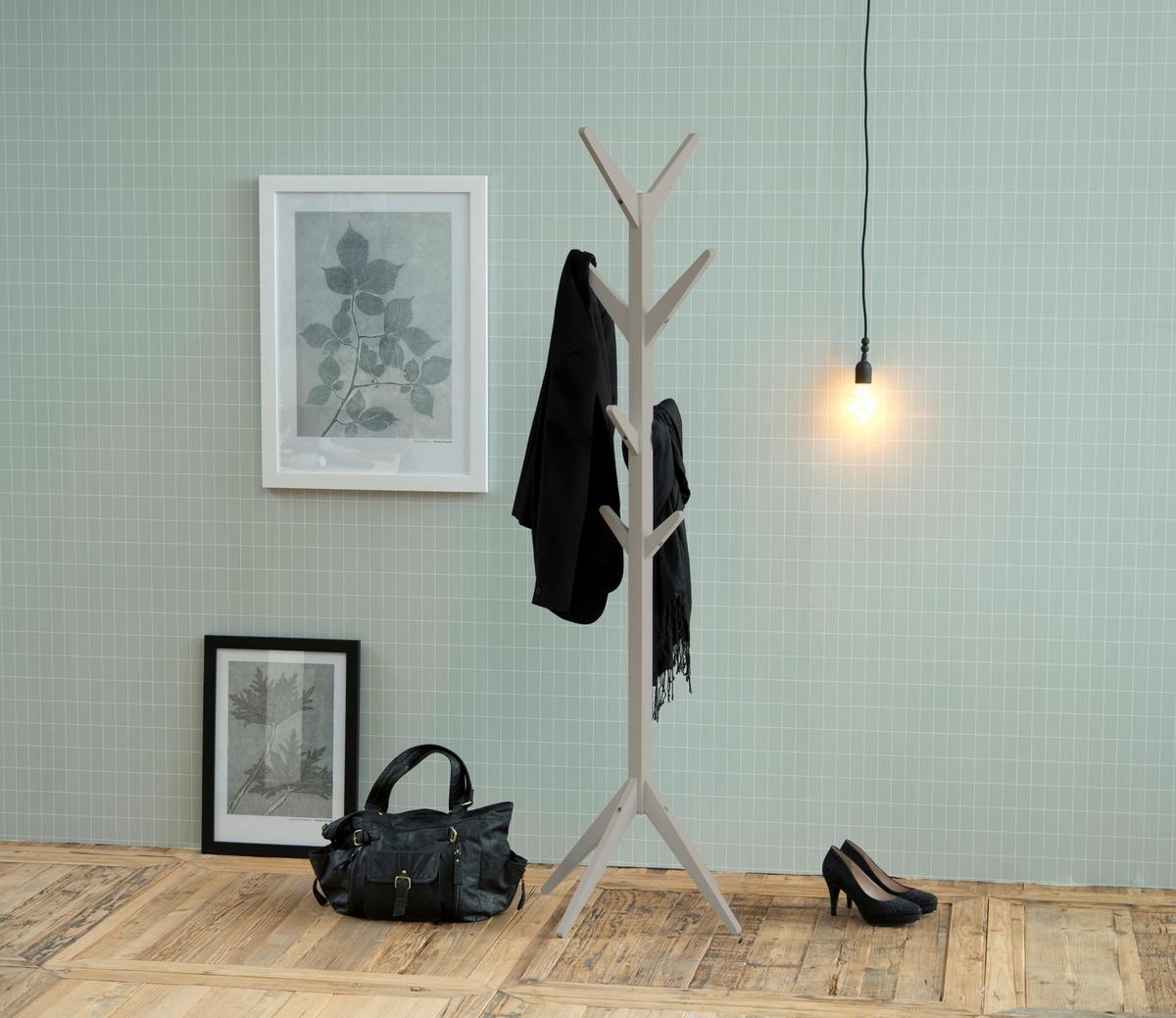Podna Vješalica Ascot - siva, drvni materijal (42/178/42cm) - Modern Living