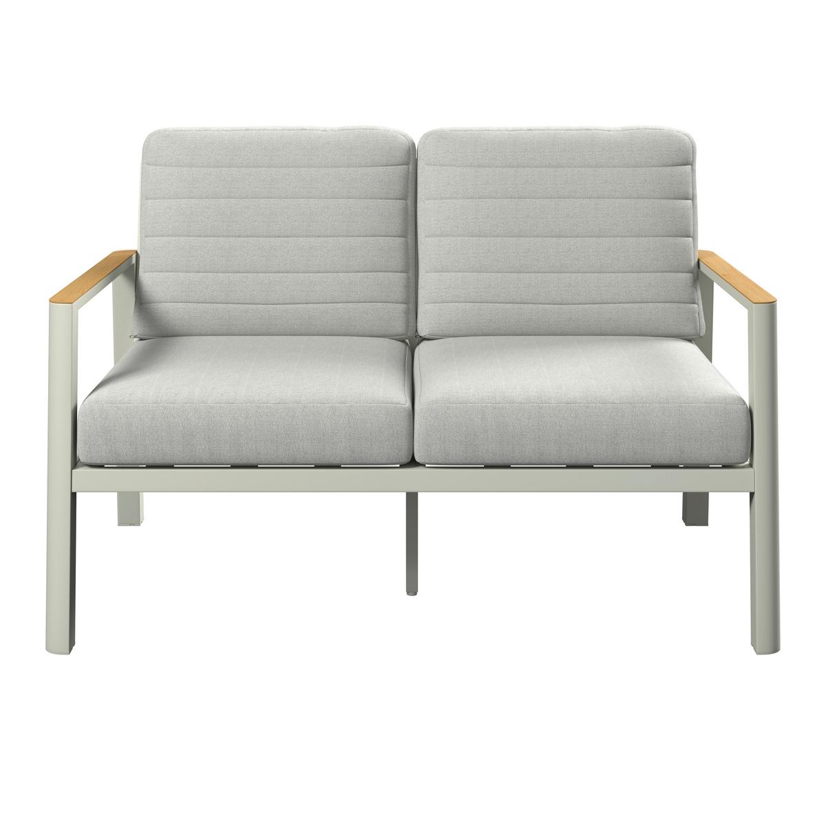 Kerti Garnitúra Garda - világosszürke/natúr színű, Modern, műanyag/textil