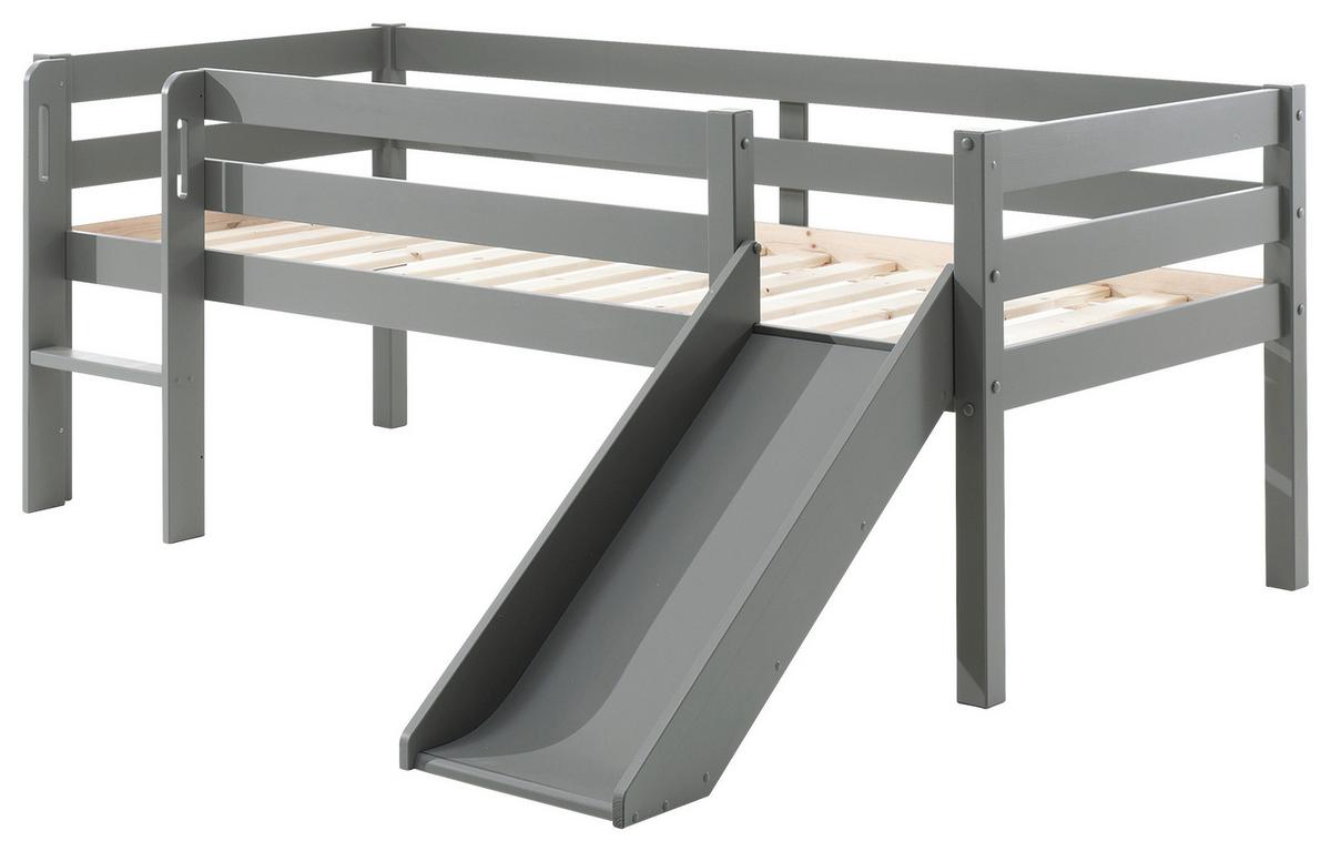 Spielbett "Pino", 90x200 cm, grau - Grau, MODERN, Holz/Holzwerkstoff (90/200cm) - MID.YOU