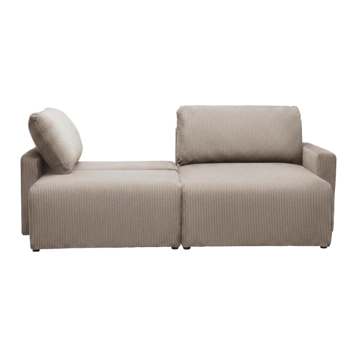Coltar DAVE -BEST PRICE - taupe, Modern, textil (227/146cm) - Best Price