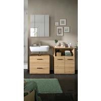 BADEZIMMER ICE - Schwarz/Eiche Artisan, Basics, Holzwerkstoff/Kunststoff (120cm) - MID.YOU