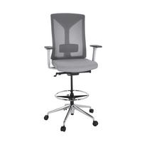 Pisarniški Stol Halifax Work, Siva - srebrne barve/siva, Basics, kovina/umetna masa (68/122/60cm) - MID.YOU