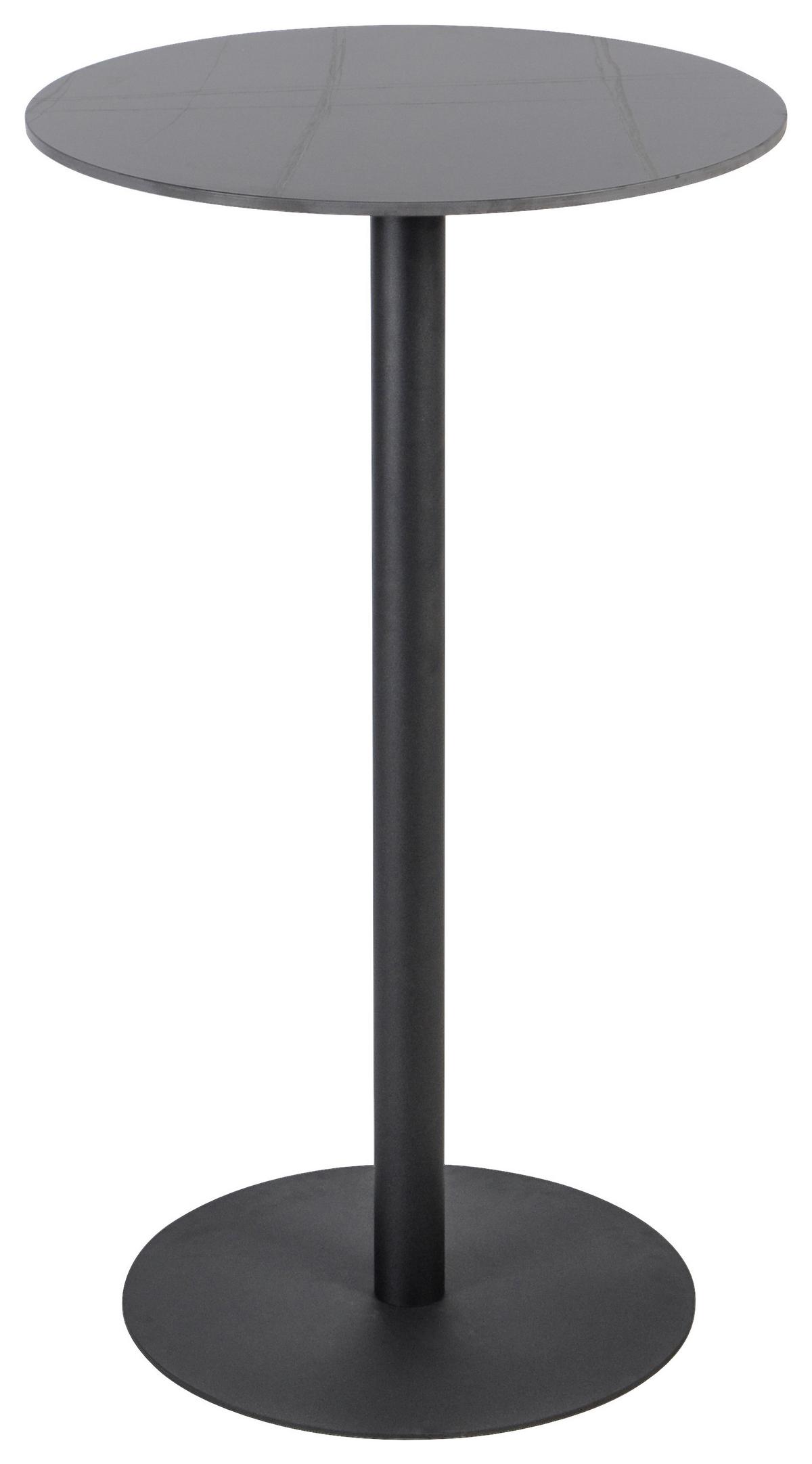 Bartisch Tobias Schwarz - Schwarz, MODERN, Keramik/Metall (60/105cm) - Mömax