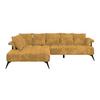 Kutna Garnitura Vanessa - zlatne boje/crna, Moderno, tekstil/metal (200/297cm) - Modern Living