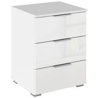 Majhna Nočna Omarica Mars - bela/barve aluminija, Konvencionalno, kovina/steklo (47/62/42cm) - Mömax