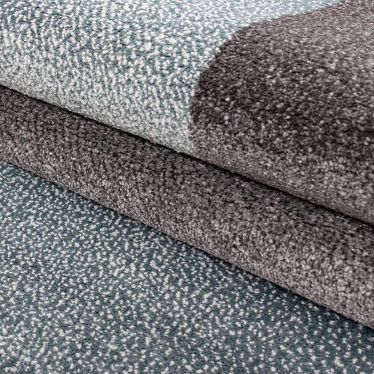 Webteppich Lucca Blau ca. 80x250cm - Blau, Trend, Textil (80/250cm) - Novel