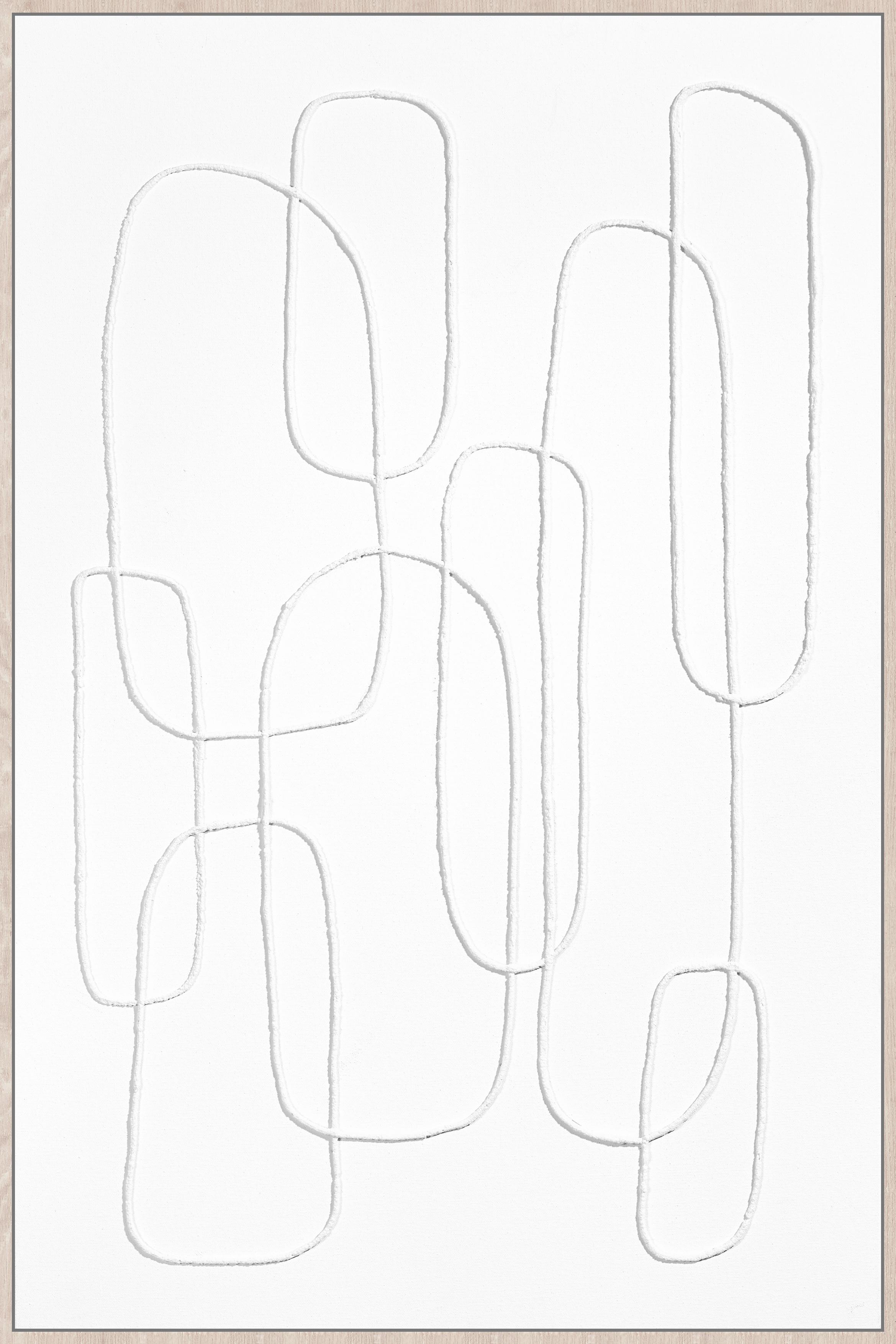 Keilrahmenbild Denise in Naturfarben ca. 60x90cm - Weiß/Naturfarben, Holzwerkstoff/Kunststoff (60/90cm) - Premium Living