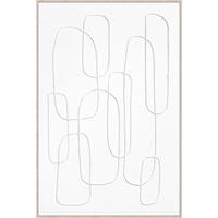 Vászonkép Denise Small - natúr színű/fehér, műanyag/faalapú anyag (60/90cm) - Premium Living