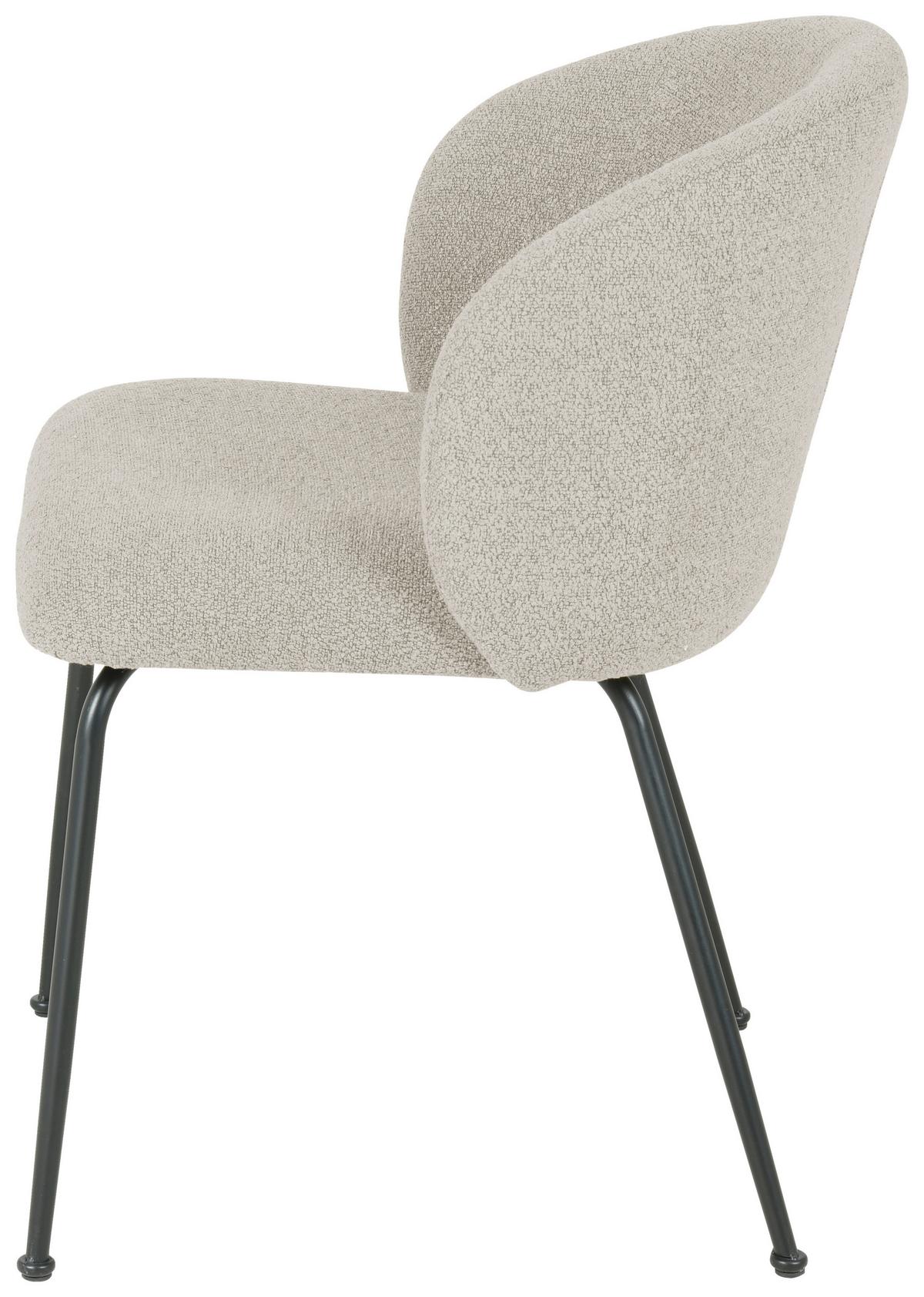 KRZESŁO CHICA - czarny/taupe, Design, metal/tkanina (57/79/59cm) - Xora