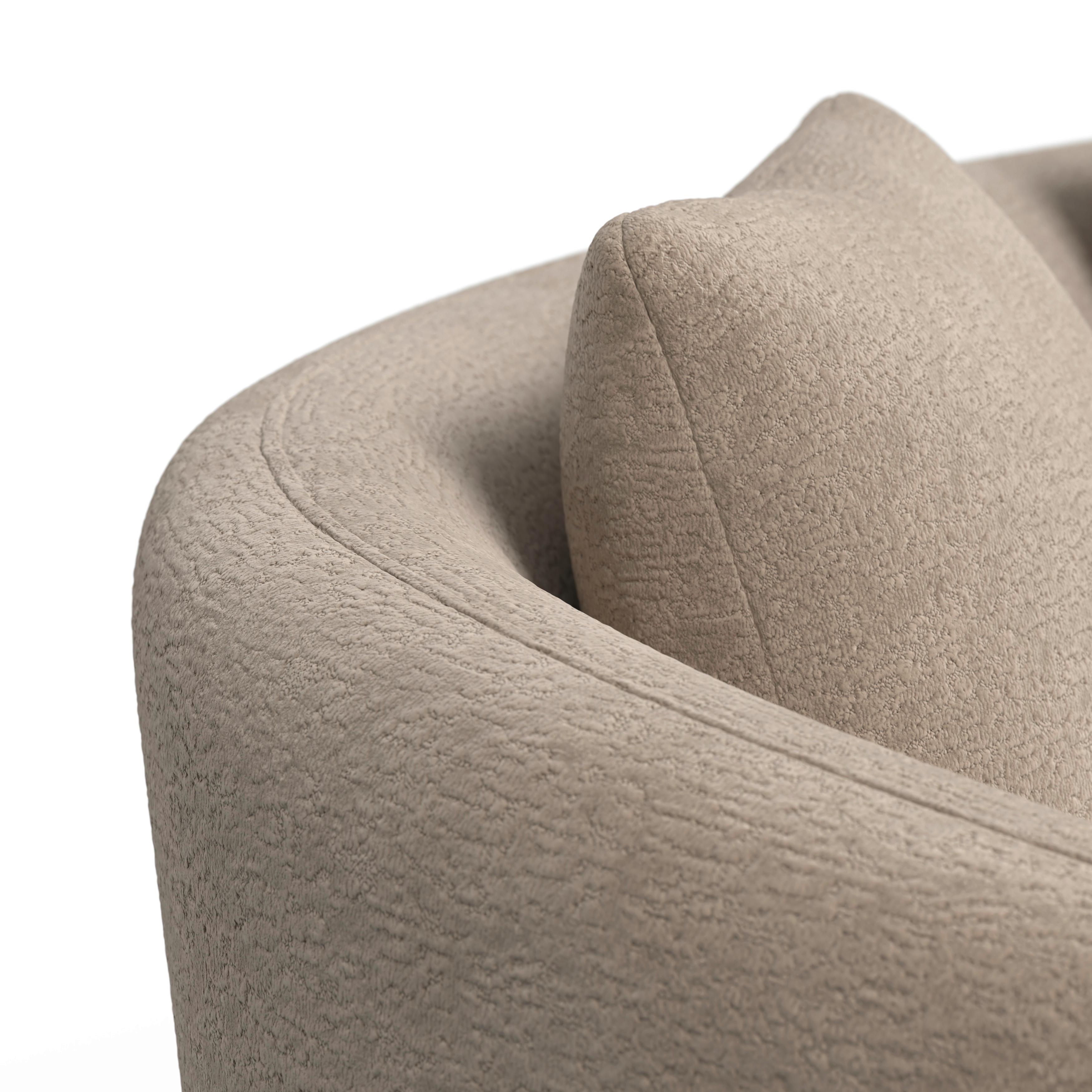 SOFFA JULIE - beige, Modern, trä/textil (178/66/82cm) - Bessagi Home
