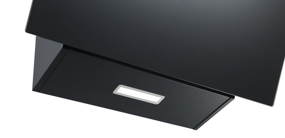 Dunstabzugshaube RESPEKTA SOLEA 90 CM - Schwarz, Trend, Glas/Metall (90/76,4-114,4/38,2cm) - Respekta