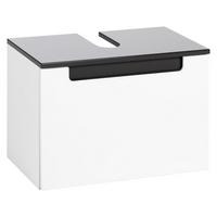 Waschbeckenunterschrank in Anthrazit/Weiss 'Siena' - Anthrazit/Weiß, MODERN, Holzwerkstoff (60/40/35cm) - Held