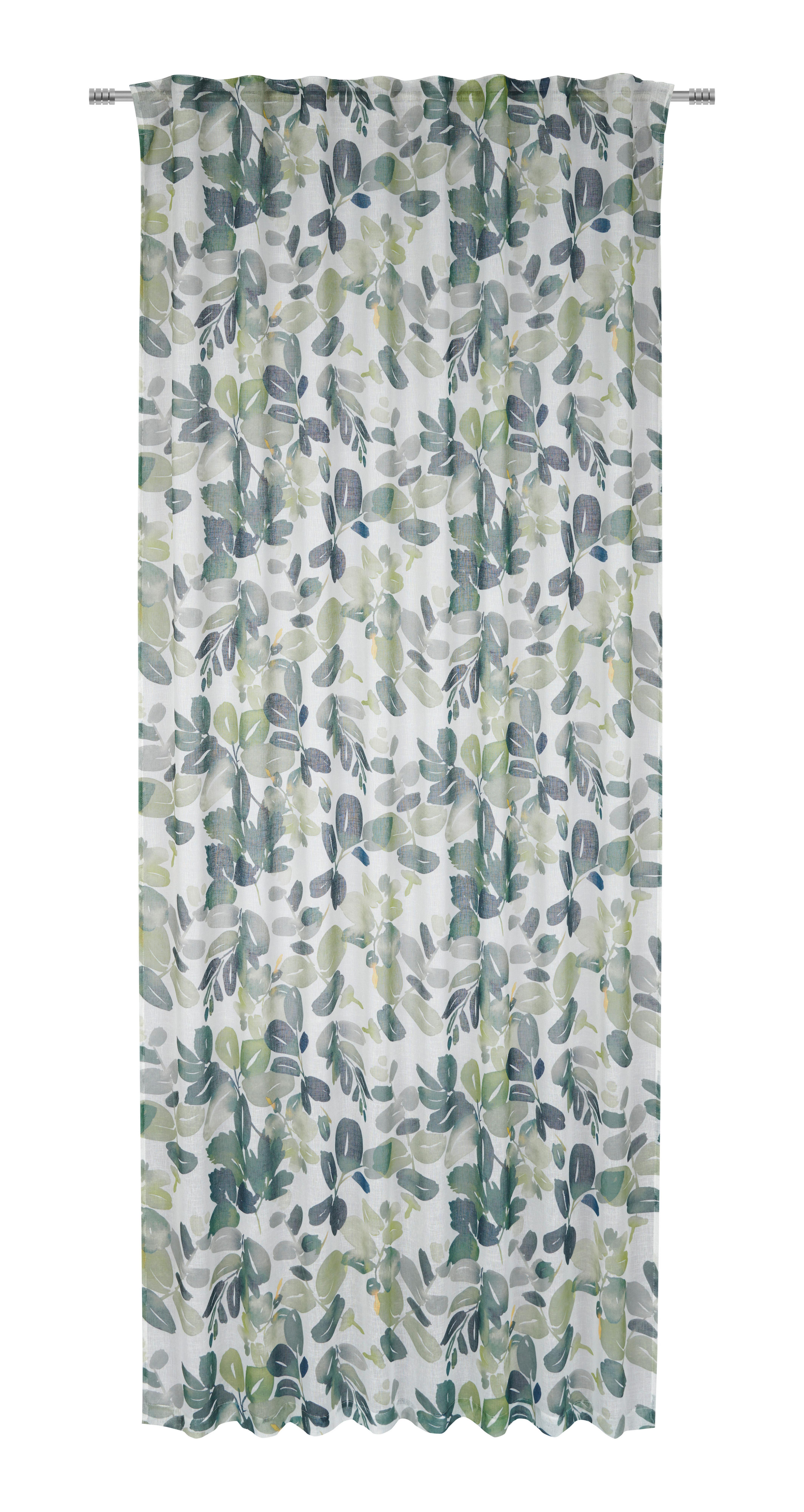 Gotova Zavjesa Steffi - zelena, Romantik / Landhaus, tekstil (135/255cm) - Modern Living