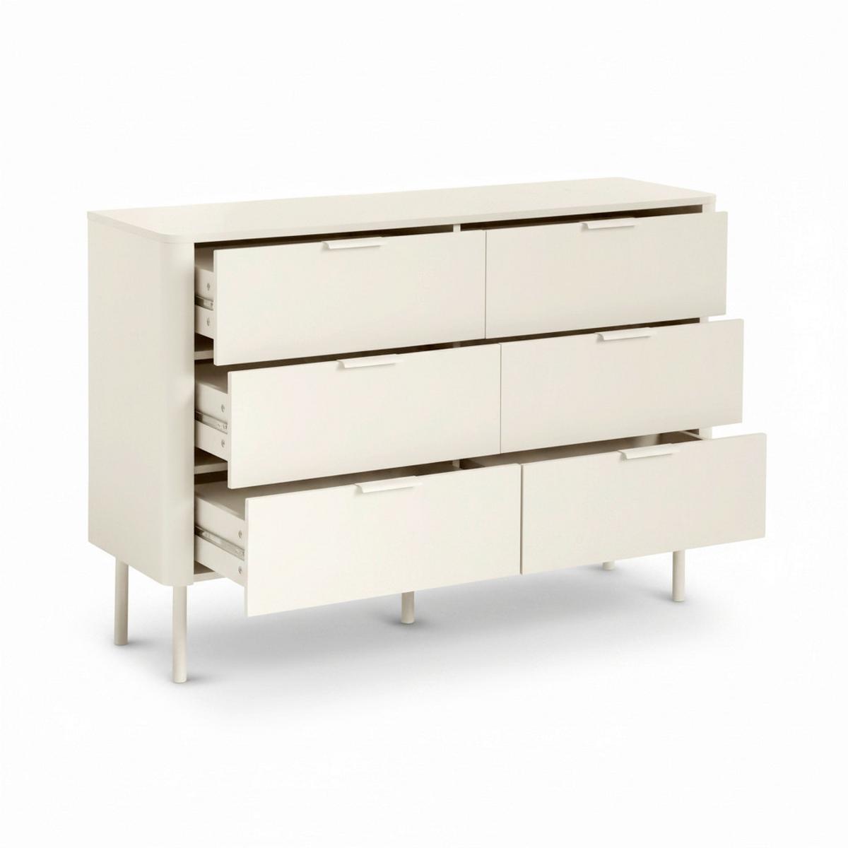 Sideboard Brenda Kaschmir MDF/Eisen - Kaschmir, MODERN, Holzwerkstoff/Metall (120/85/40cm) - Bessagi Home