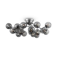 DECKENLEUCHTE DALLAS - Chromfarben/Grau, Trend, Glas/Metall (75/25cm) - MAYTONI