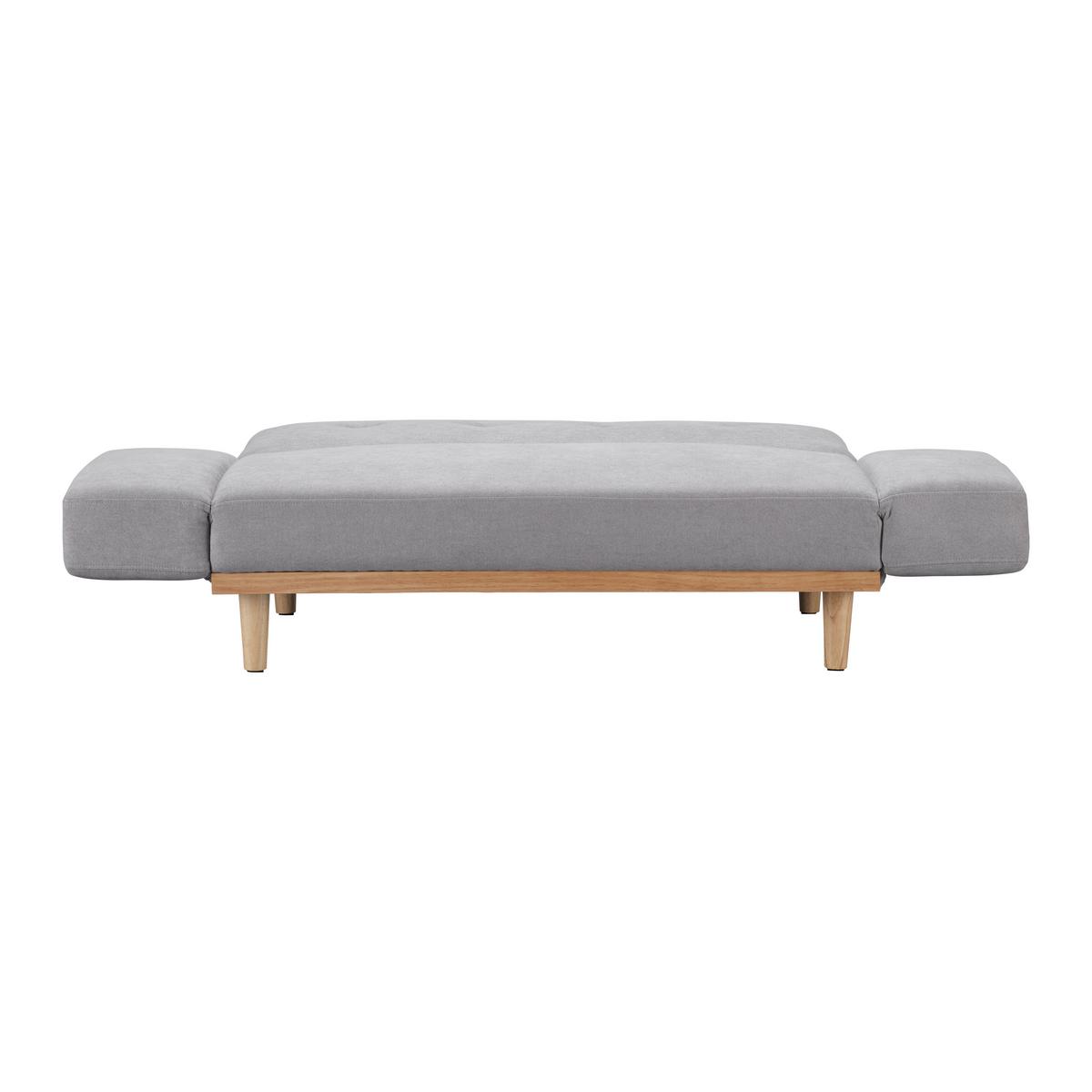 Schlafsofa Felicia Hellgrau Webstoff - Hellgrau/Naturfarben, MODERN, Holz/Textil (169/71/79cm) - Bessagi Home